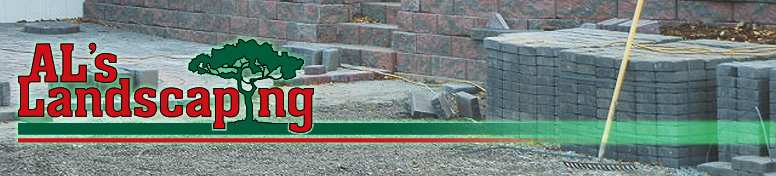 Al's Landscaping: Bricks Being Installed in Driveway Al's Landscaping: Bricks Being Installed in Driveway